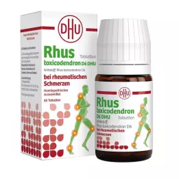RHUS TOXICODENDRON D 6 tablettia reumakipuun, 80 kpl