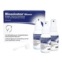 MINOXICUTAN Miesten 50 mg/ml Spray, 3X60 ml