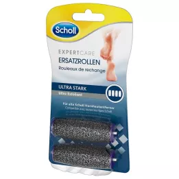 SCHOLL Samettipehmeät Pedi-vaihtorullat ultravahvat, 2 kpl