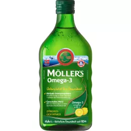 Möllerin Omega-3-maksa TRAN, jossa on sitruunan maku, 250 ml