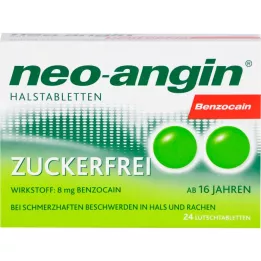 Neo-Angin benzocain puolitabletit sokeriton, 24 kpl