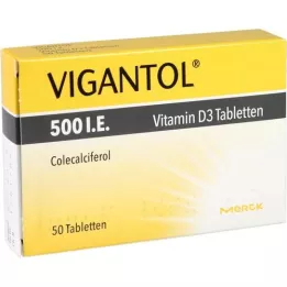 VIGANTOL 500, ts. D3 -vitamiinitabletit, 50 kpl
