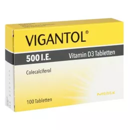 VIGANTOL 500, ts. D3 -vitamiinitabletit, 100 kpl