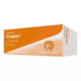 CETIRIZIN Vividrin 10 mg kalvopäällysteiset tabletit, 100 kpl
