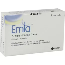 EMLA 25 mg/g + 25 mg/g kerma + 2 tegaderm pl., 5 g