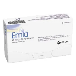 Emla-voide + Tegaderm-laastarit, 5 x 5 g