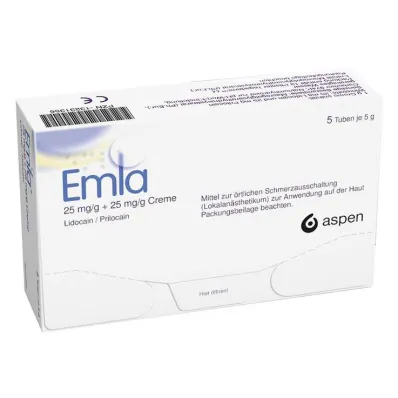 Emla-voide + Tegaderm-laastarit, 5 x 5 g