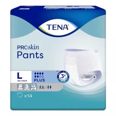 TENA PANTS plus L kertakäyttöiset housut, 14 kpl