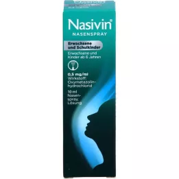 NASIVIN Nenäsumute aikuisille ja koululaisille, 10 ml