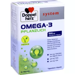 DOPPELHERZ Omega-3-vihannesjärjestelmän kapselit, 60 kpl