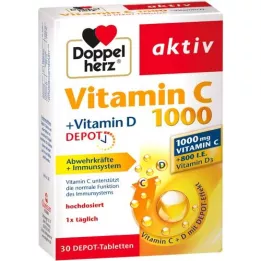 DOPPELHERZ C 1000+D -vitamiinivarasto, 30 kpl