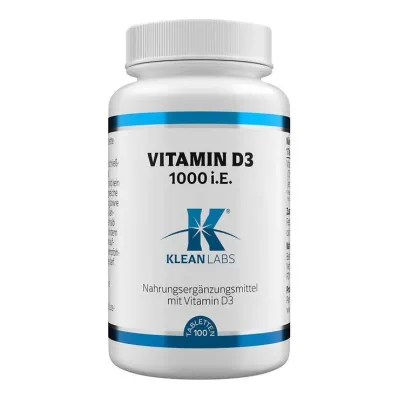 D-vitamiini 1 000 IU tabletteja, 100 kpl D-vitamiini 1 000 IU tabletteja, 100 kpl