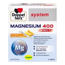 DOPPELHERZ Magnesium 400 DIRECT -järjestelmäpelletit, 30 kpl