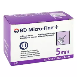 BD MICRO-FINE+ Kynäneulat 0,25x5 mm, 100 kpl