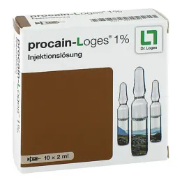 Procaine-Loges 1 % injektioneste, ampullit, 10 x 2 ml