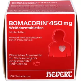 BOMACORIN 450 mg Hawdorn -tabletit, 100 kpl