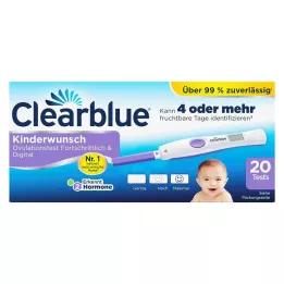 CLEARBLUE Ovulaatiotesti edistynyt & digitaalinen, 20 kpl