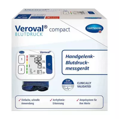 VEROVAL kompakti ranneverenpainemittari, 1 kpl
