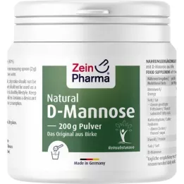 NATURAL D-Mannose Birke Zeinpharma -jauheesta, 200 g