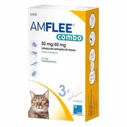 Amfee Combo 50/60 mg lsg. Tippua kissoille, 3 kpl