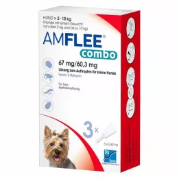 AMFLEE COMBO 67 / 60,3 mg LSG.Z.AUTR. Koirille 2-10 kg, 3 kpl