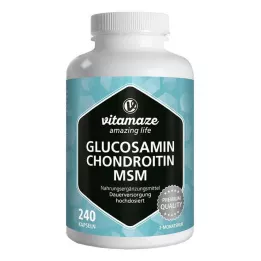 GLUCOSAMIN CHONDROITIN MSM C-vitamiinikapselit, 240 kpl