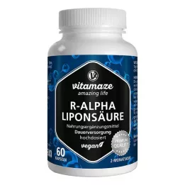 R-ALPHA-LIPONSÄURE 200 mg suuriannoksiset vegaanikapselit, 60 kpl