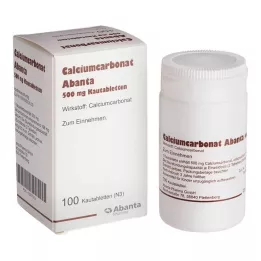 CALCIUMCARBONAT ABANTA 500 mg purutabletit, 100 kpl