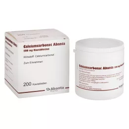 CALCIUMCARBONAT ABANTA 500 mg purutabletit, 200 kpl