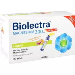 BIOLECTRA Magnesium 300 mg neste, 28 kpl