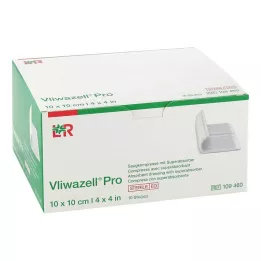 VLIWAZELL Pro superabsorbenttipakkaus steriili 10x10 cm, 10 kpl