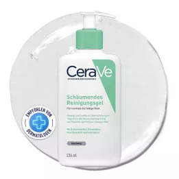 CeraVe Vaahto puhdistusgeeli kasvoille ja kehoille, 236 ml