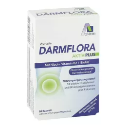 DARMFLORA Aktiv Plus 100 miljardia bakteeria + 7 vitamiinia, 80 kpl