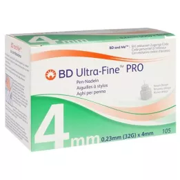 BD ULTRA-FINE PRO kynäneulat 4 mm 32 g 0,23 mm, 105 kpl