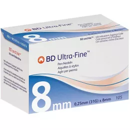 BD ULTRA-FINE Kynäneulat 8 mm 31 G 0,25 mm, 105 kpl
