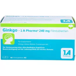 GINKGO-1A Pharma 240 mg Film -päällystetyt tabletit, 60 kpl