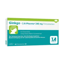 Ginkgo – 1 A Pharma® 240 mg kalvopäällysteinen tabletti, 60 kpl