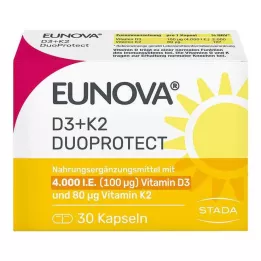 EUNOVA DuoProtect D3+K2 4000 IU/80 μg kapselit, 30 kpl