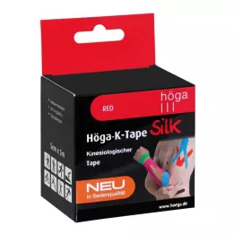 HÖGA-K-TAPE Silkki 5 cmx5 m l.fr.punainen kinesioli.Teippi, 1 kpl