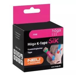 HÖGA-k-TAPE silkki 5 cmx5 m l.fr.pink kinesiol.tape, 1 kpl