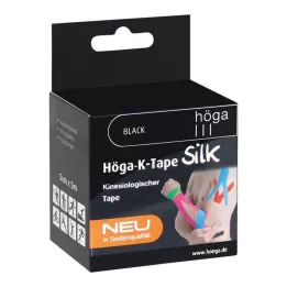 HÖGA-K-TAPE Silkki 5 cmx5 m l.fr.musta kinesioli.Teippi, 1 kpl