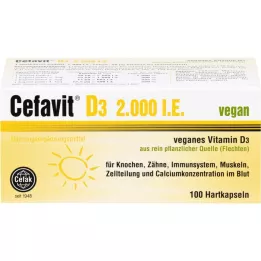 Cefavit D3 2 000 eli kova kapseleita, 100 kpl