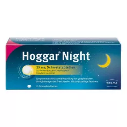 HOGGAR Yö 25 mg suussa hajoavat tabletit, 10 kpl