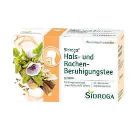 SIDROGA Kurkkua ja nielua rauhoittava teesuodatinpussi, 20X1,75 g