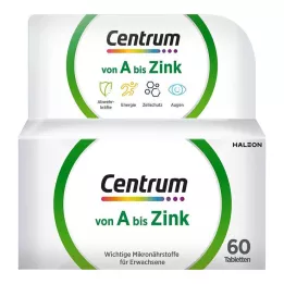 CENTRUM A-sinkkitabletit, 60 kpl