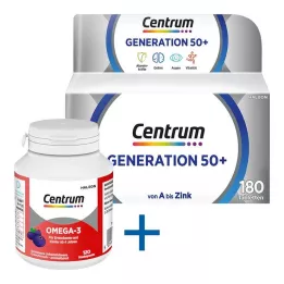 CENTRUM Sukupolvi 50+ tabletit, 180 kpl