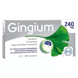 GINGIUM 240 mg kalvopäällysteiset tabletit, 20 kpl