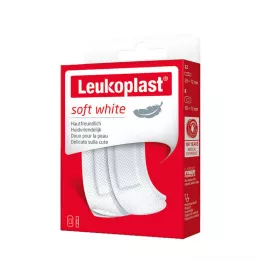 LEUKOPLAST pehmeä valkoinen str.19x72mm 12st/38x72mm 8st, 20st