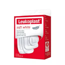 LEUKOPLAST pehmeä valkoinen Str.19x72/D.25/38x72/38x38mm, 30 kpl