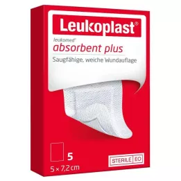 LEUKOPLAST Leukomed steriili 5x7,2 cm haavasidos, 5 kpl